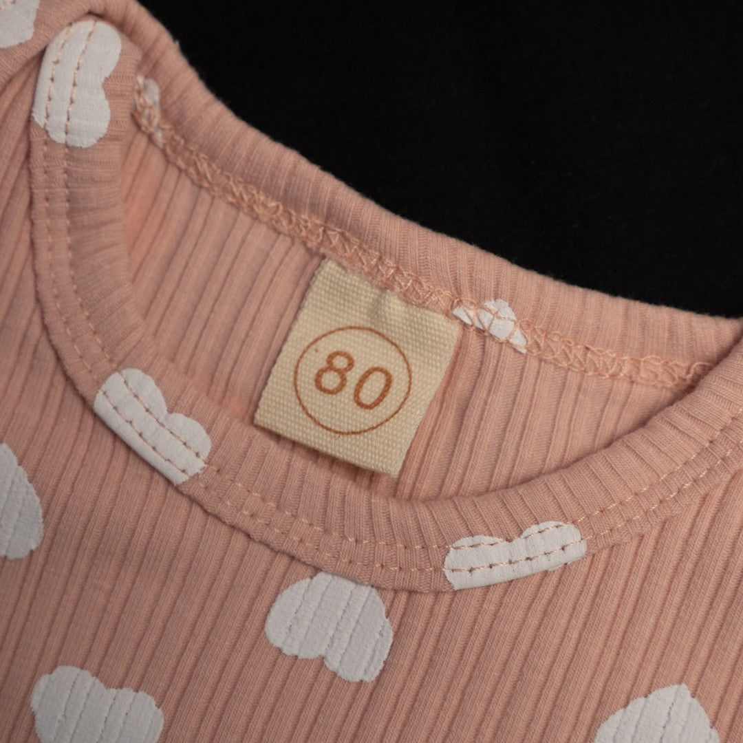 Pink White and Brown Baby Grow Set x 3 80cm New In Packaging