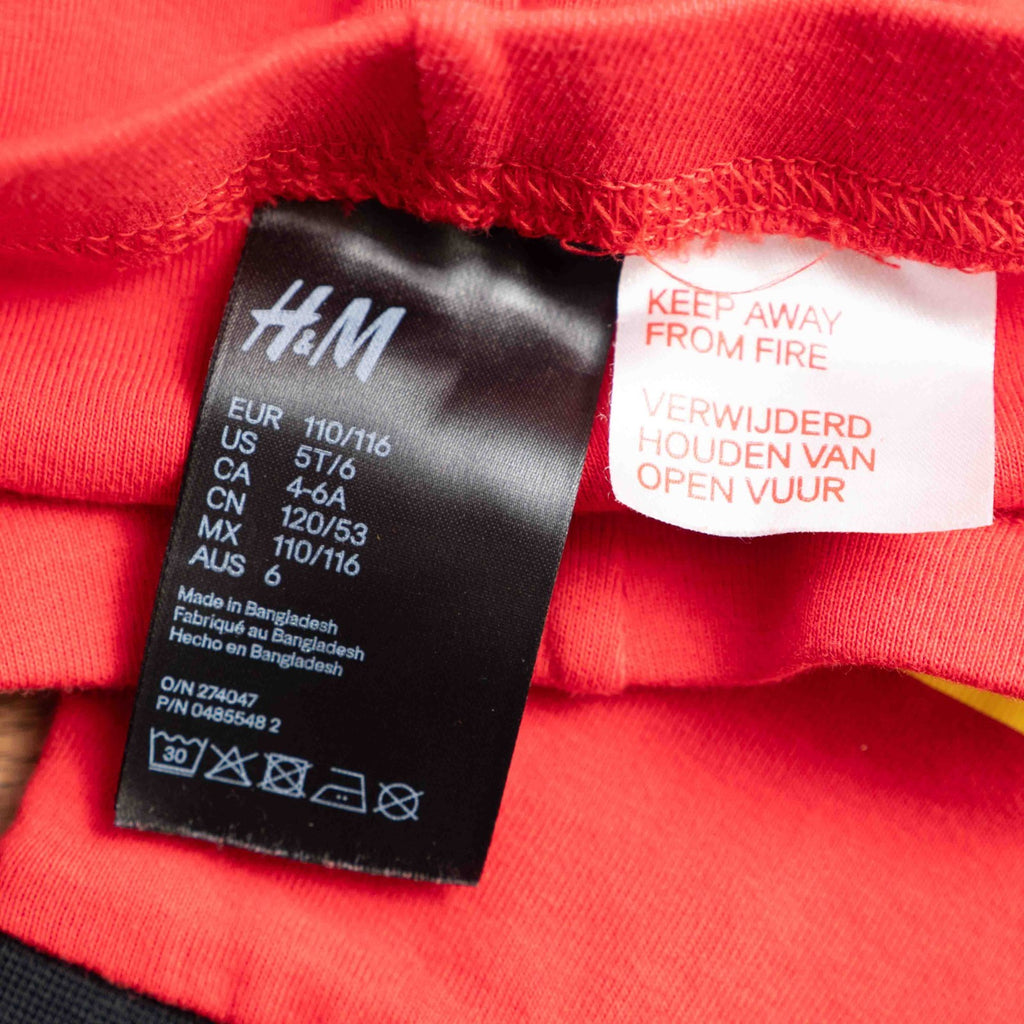 H&amp;M Firefighter 2 Piece 110/116cm Pyjama Set Pre-Owned