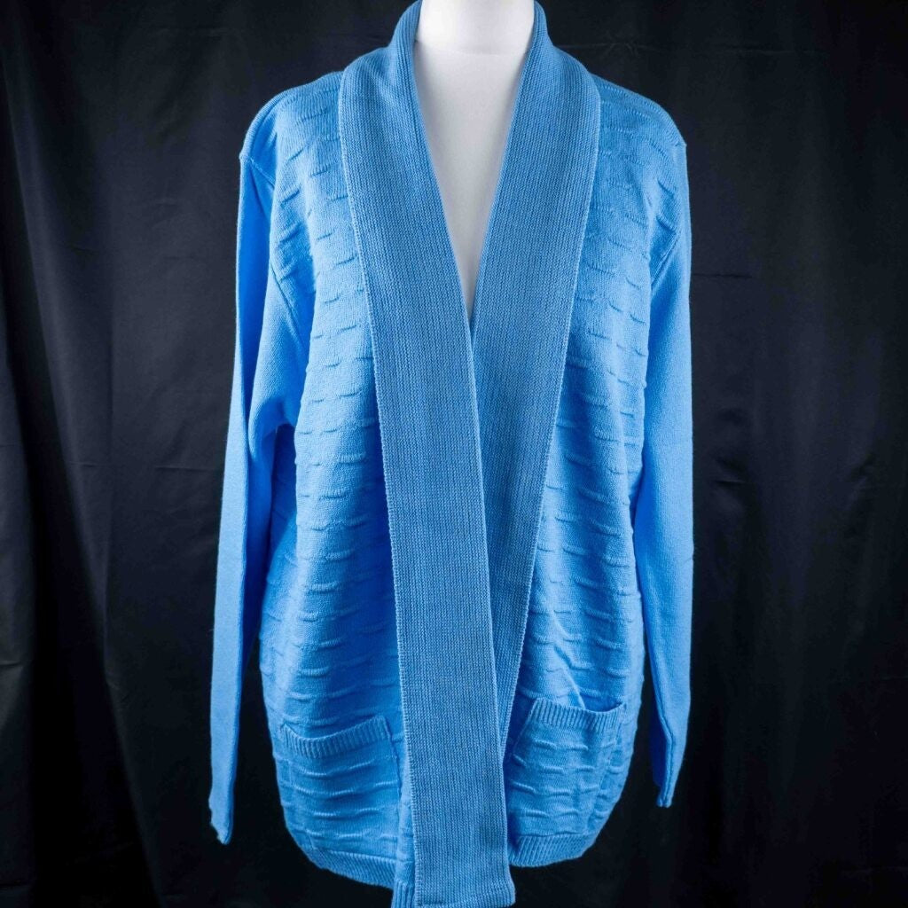 Monique Collection Blue Cardigan Size L/XL NWT