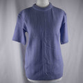 Pure &amp; Natural Lilac Short Sleeve Line Pattern S/M Jumper New With Tag RRP £17