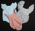 Blue Pink Grey 80cm Baby Grow Set New In Packaging