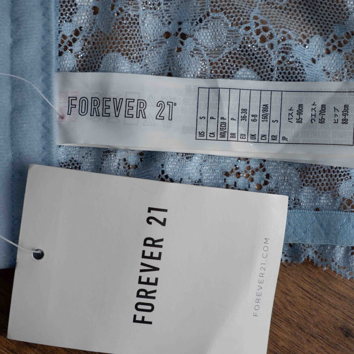 Forever 21 Blue Floral Wired and Padded Bralette Size S | NWT RRP $17.99