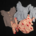 Baby Grows Pink Blue and Brown 70cm x 3 New In Packaging