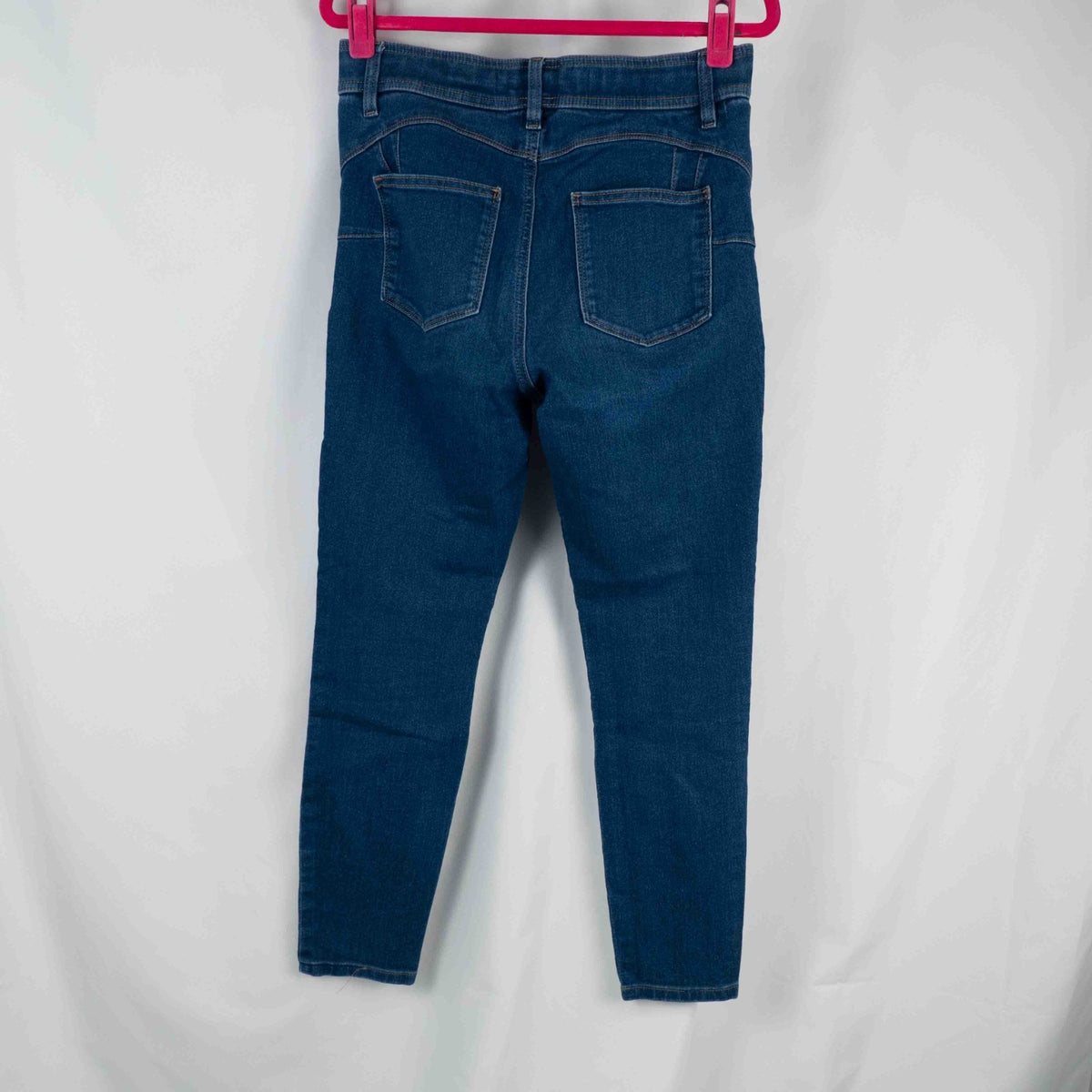 Next Blue Elasticated Waistband 12 Skinny Jeggings Pre-Owned