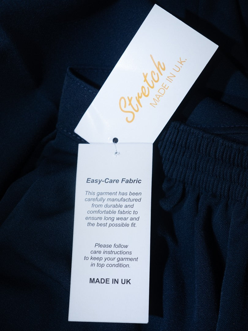Saria of Manchester Navy Non Patterned Size 20 Trousers New With Tag RRP £17.00