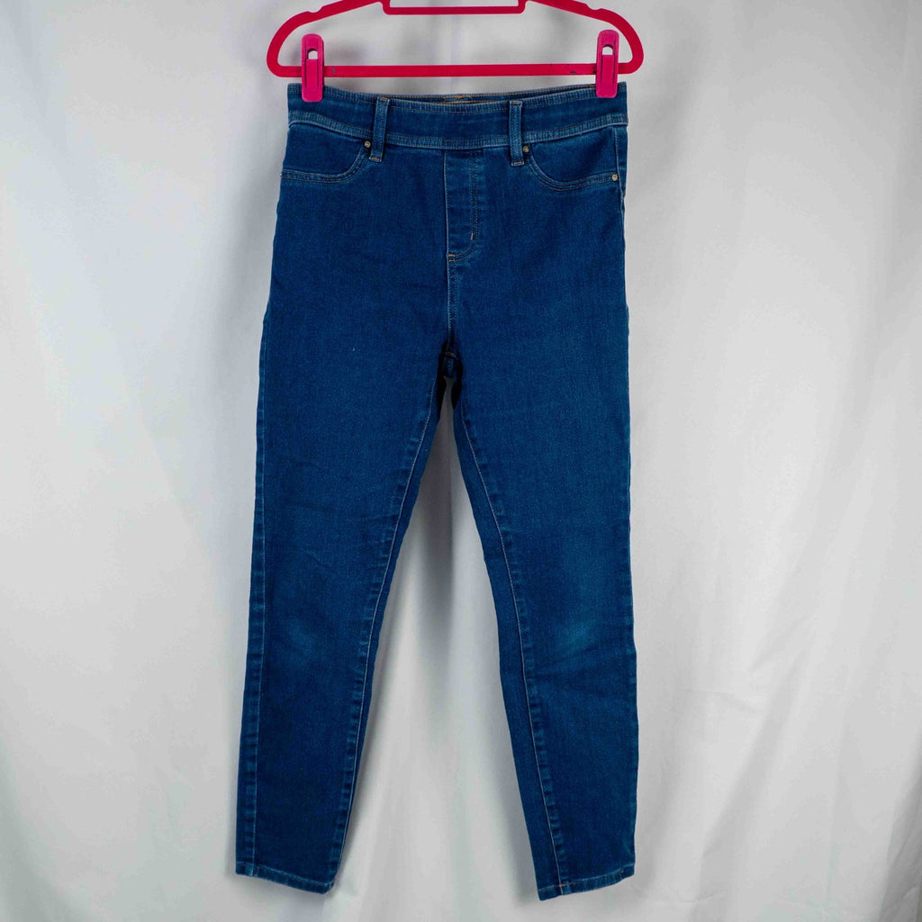 Next Blue Elasticated Waistband 12 Skinny Jeggings Pre-Owned