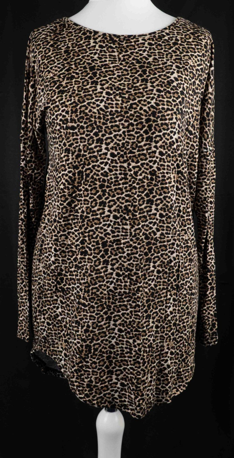 Papaya Leopard Print Long Sleeve S Top Pre-Owned