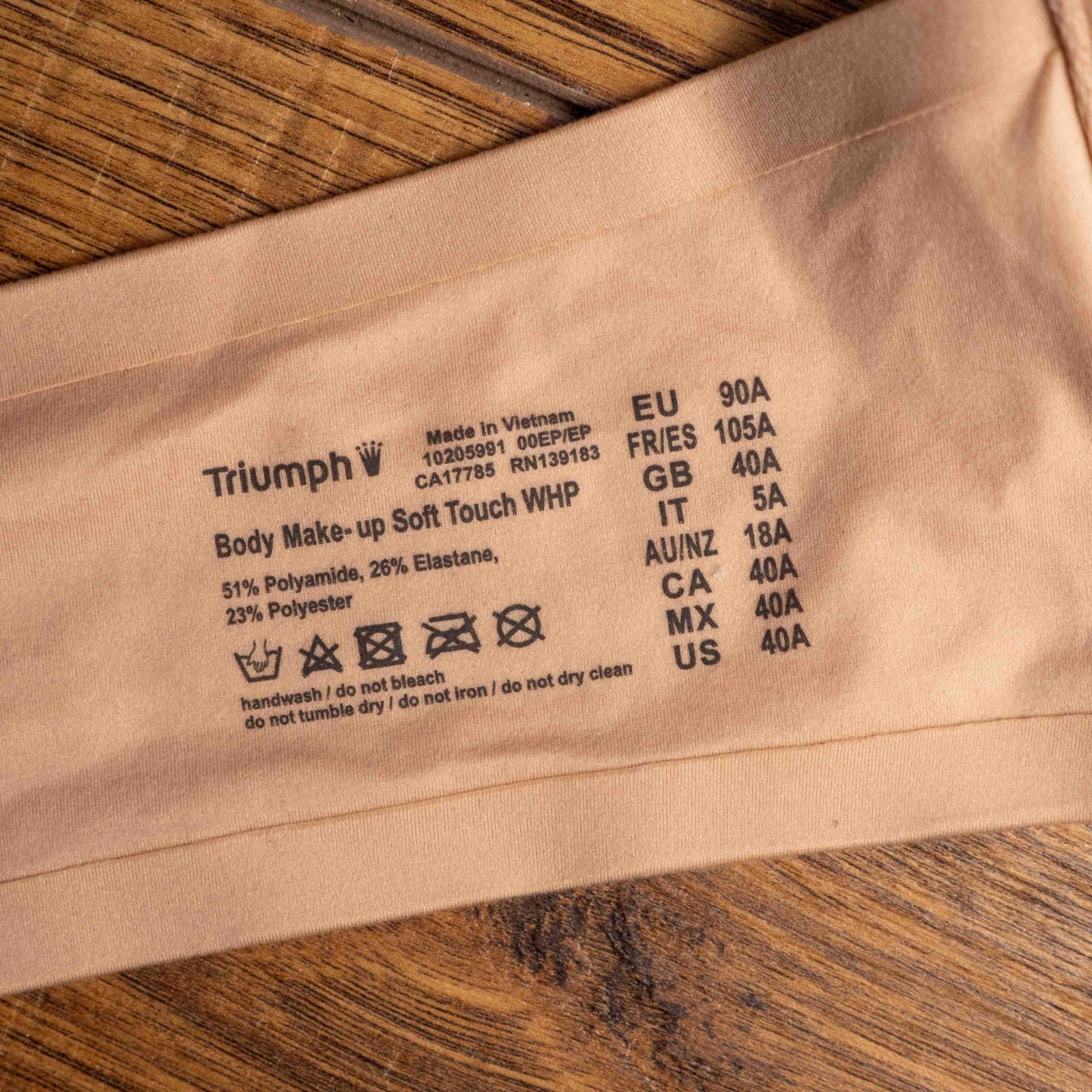 Triumph Body Make Up Padded Underwired 40A Soft Touch Bra New With Tags