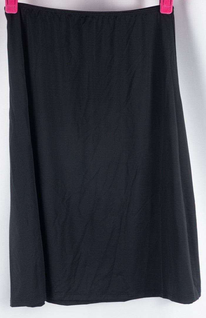 Gaspe Black Non Patterned Size 10/12 Half Slip New With Tag RRP £20.00