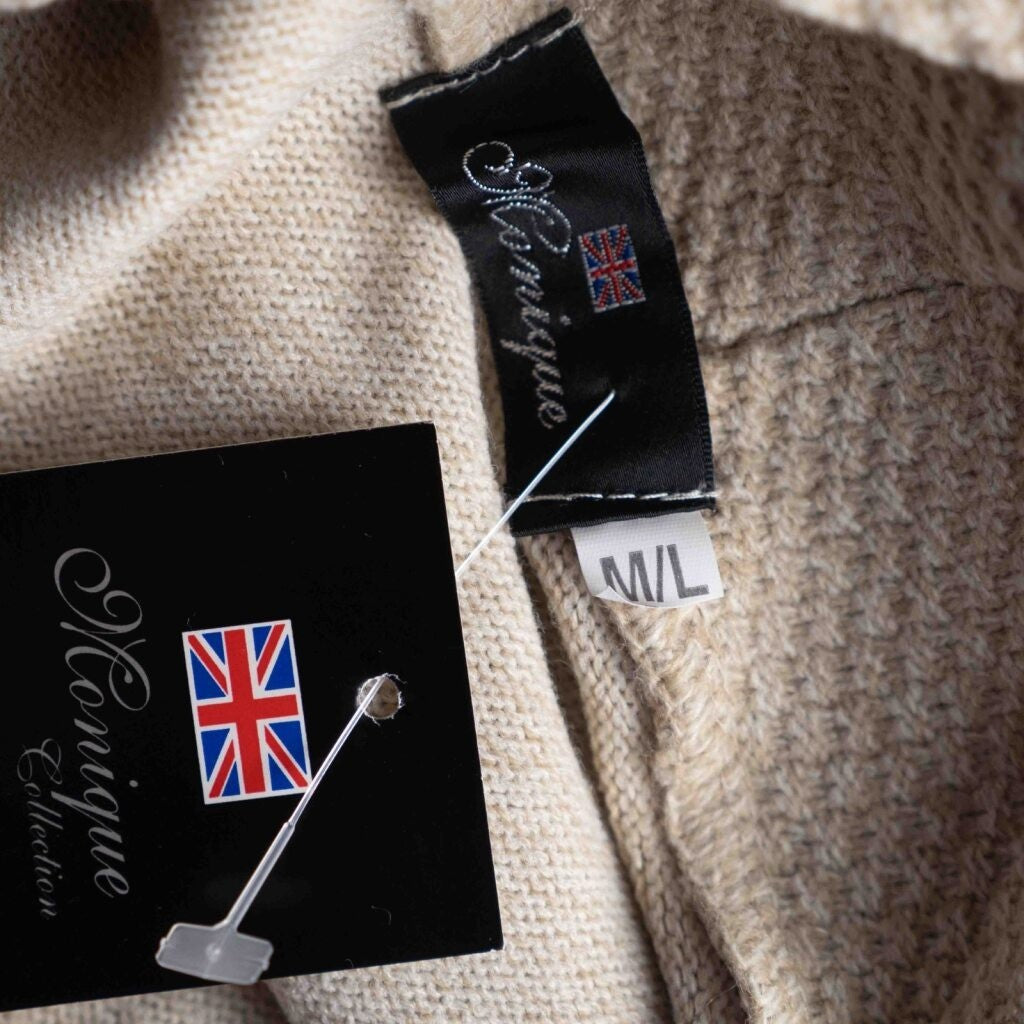 Monique Collection Beige Cardigan Size M/L NWT