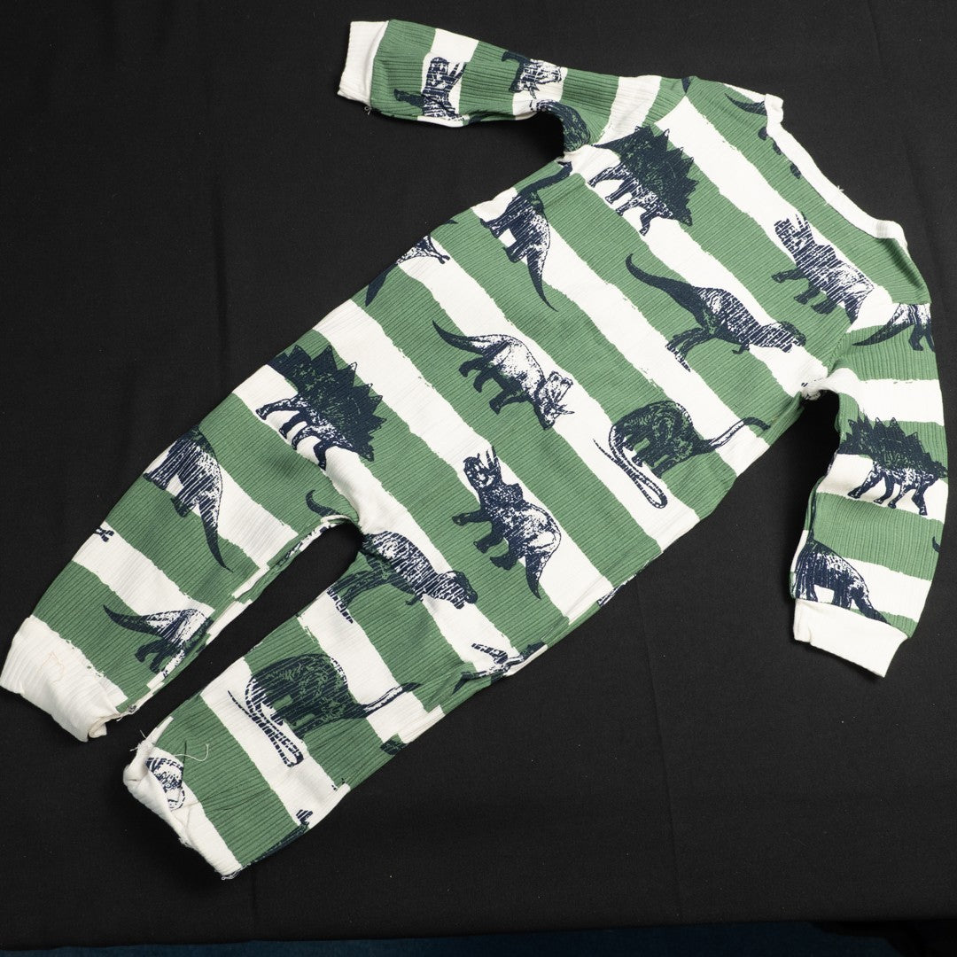 Green and White 90cm Baby Grows New In Packaging
