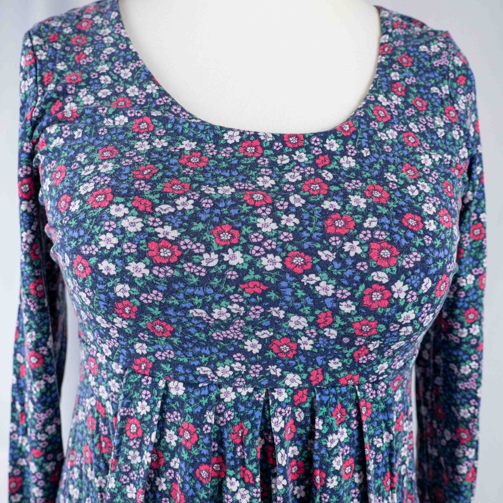 Joules Blue Floral Long Sleeve 8 Dress Pre-Owned