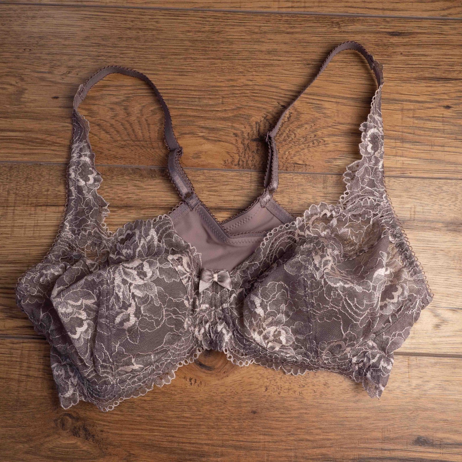 Pretty Secrets Ella Plum Floral Non Padded Non Wired 42B Bra New In Packaging
