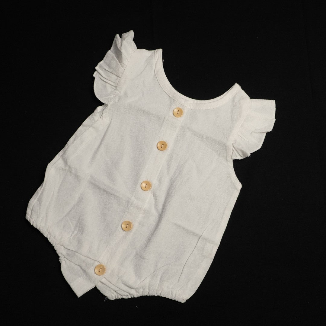 Pink White and Brown Buttoned Baby Grow Set x3 New In Packaging