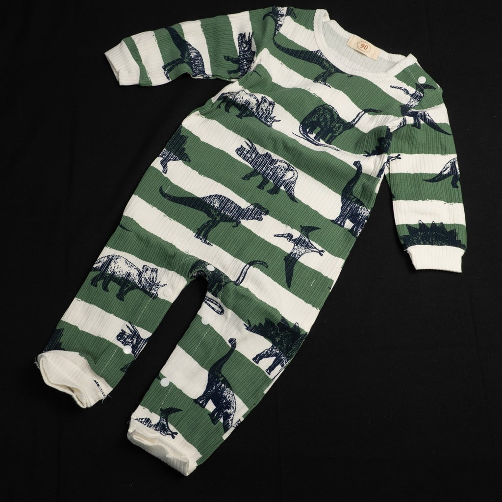 Green and White 90cm Baby Grows New In Packaging