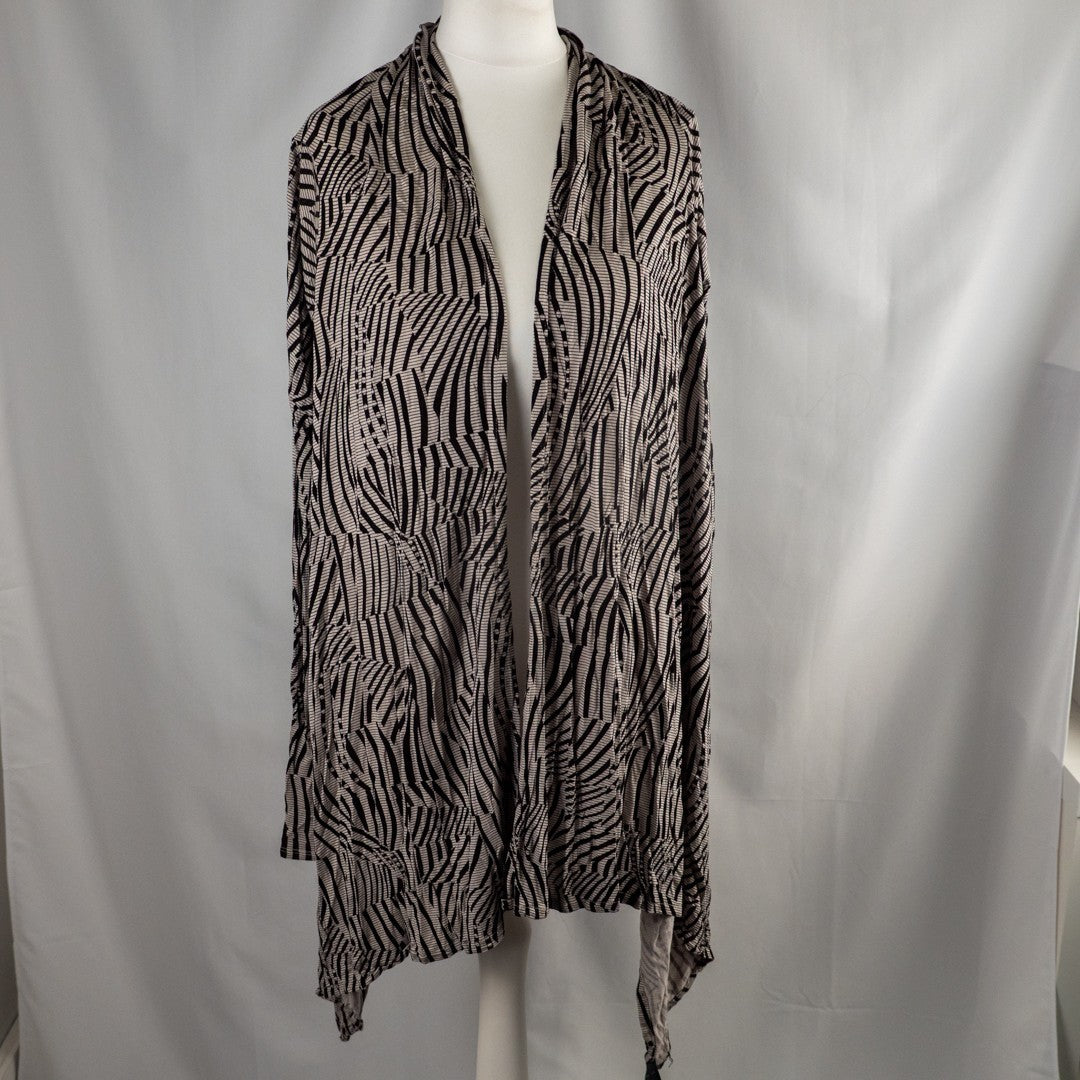Ted Baker Womens Black and Grey Cardigan Size 2 (UK 10)