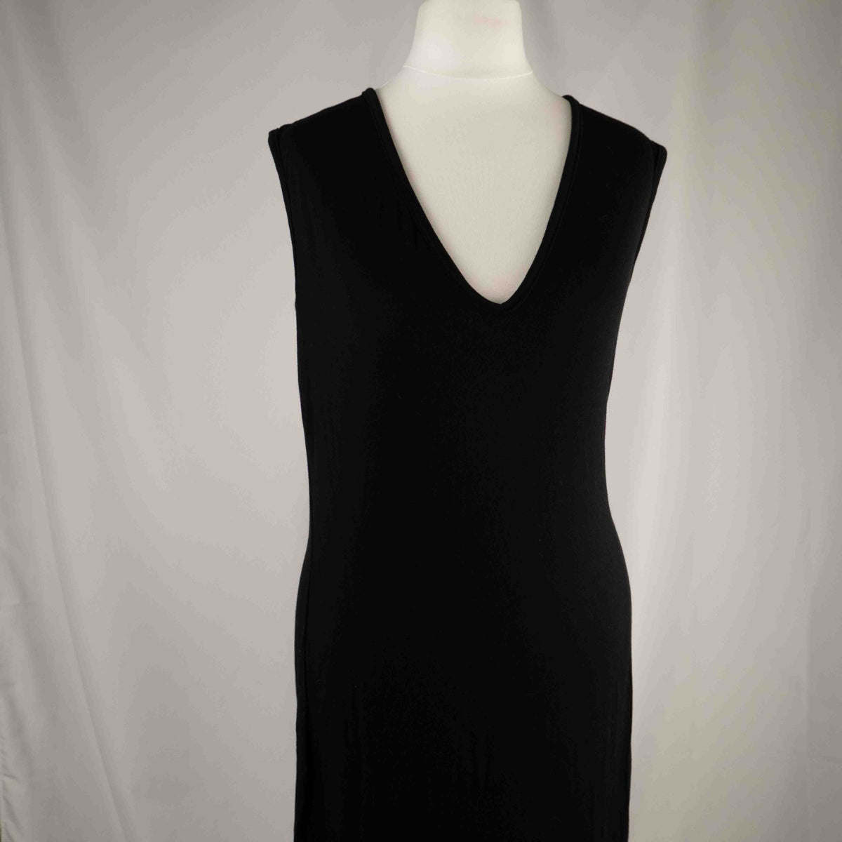 Pretty Little Thing Size 16 Long Black Dress New With Tag