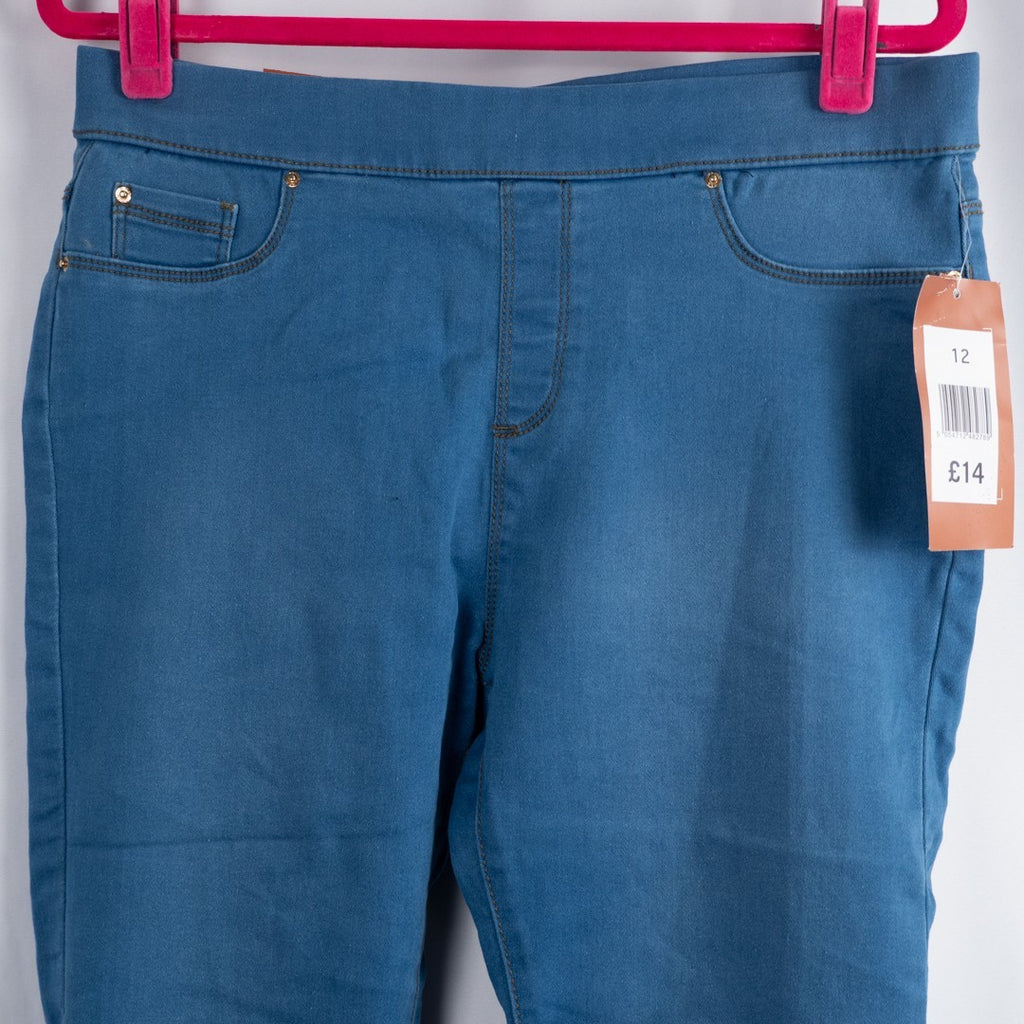 Kate Crop 365 Denim Blue 12 Skinny Jean New With Tags RRP £14.00