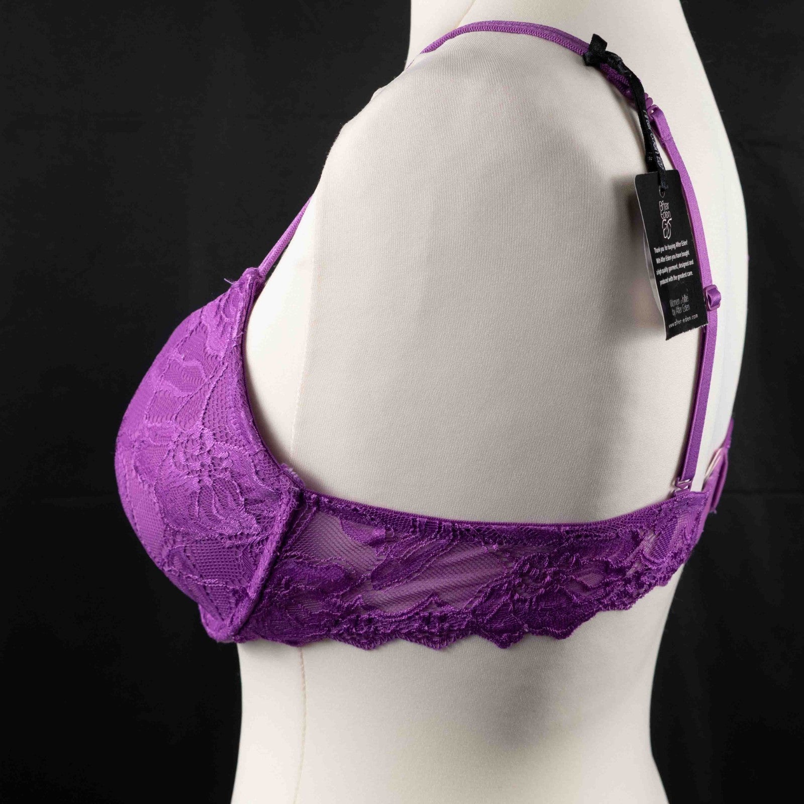 After Eden Bra 38B Purple Balconette  Underwired  Padded  BNWT