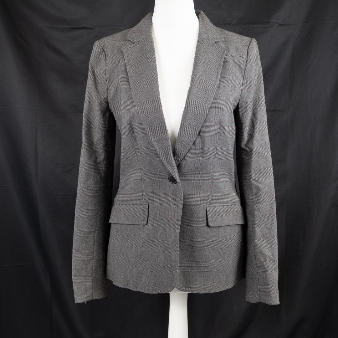H&amp;M Grey Long Sleeve Size 36 EUR Jacket Pre-Owned