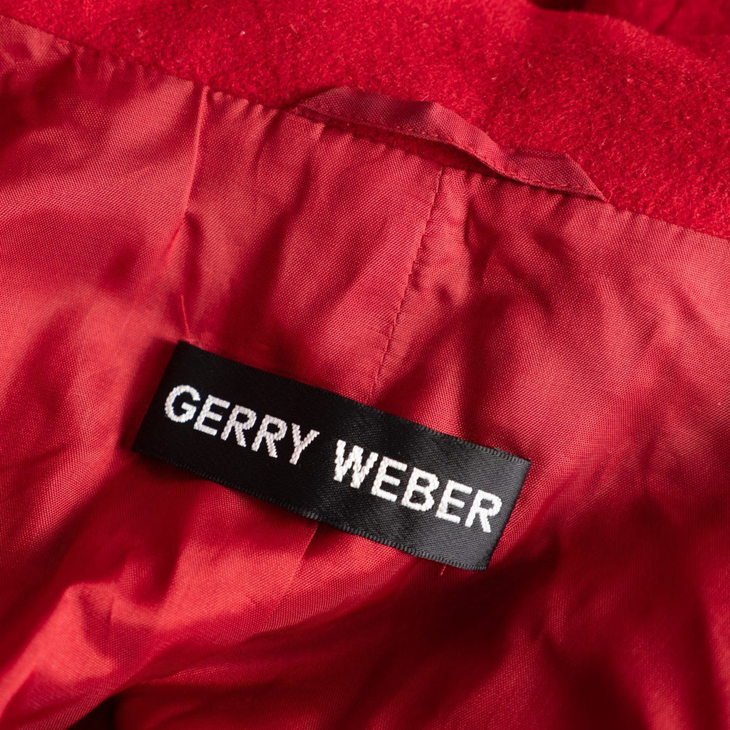 Gerry Weber Red Button Up Size 10 Coat Pre-Owned