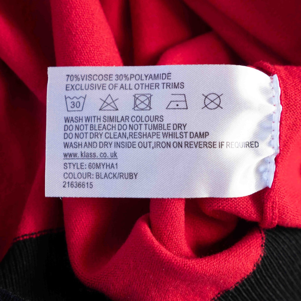 Klass Collection Red Long Sleeve Size XL Top Pre-Owned