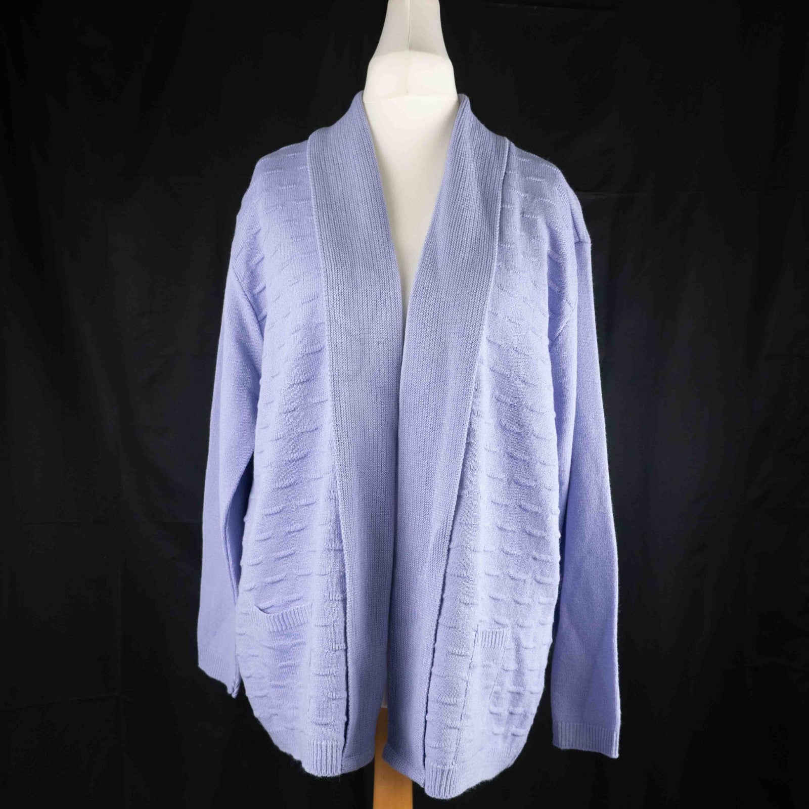 Monique Collection Lilac Line Pattern XXL Cardigan New With Tag RRP £19.00