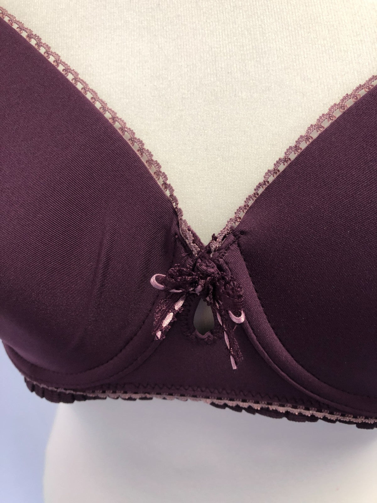 Bra 32E Esprit Purple Balconette Underwired  BNWT