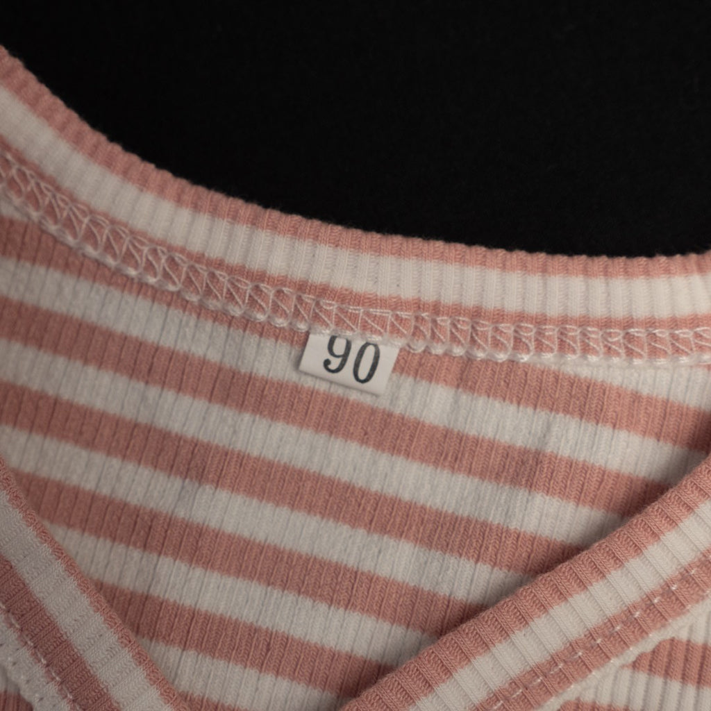 Pink White and Brown Buttoned Baby Grow Set x3 New In Packaging