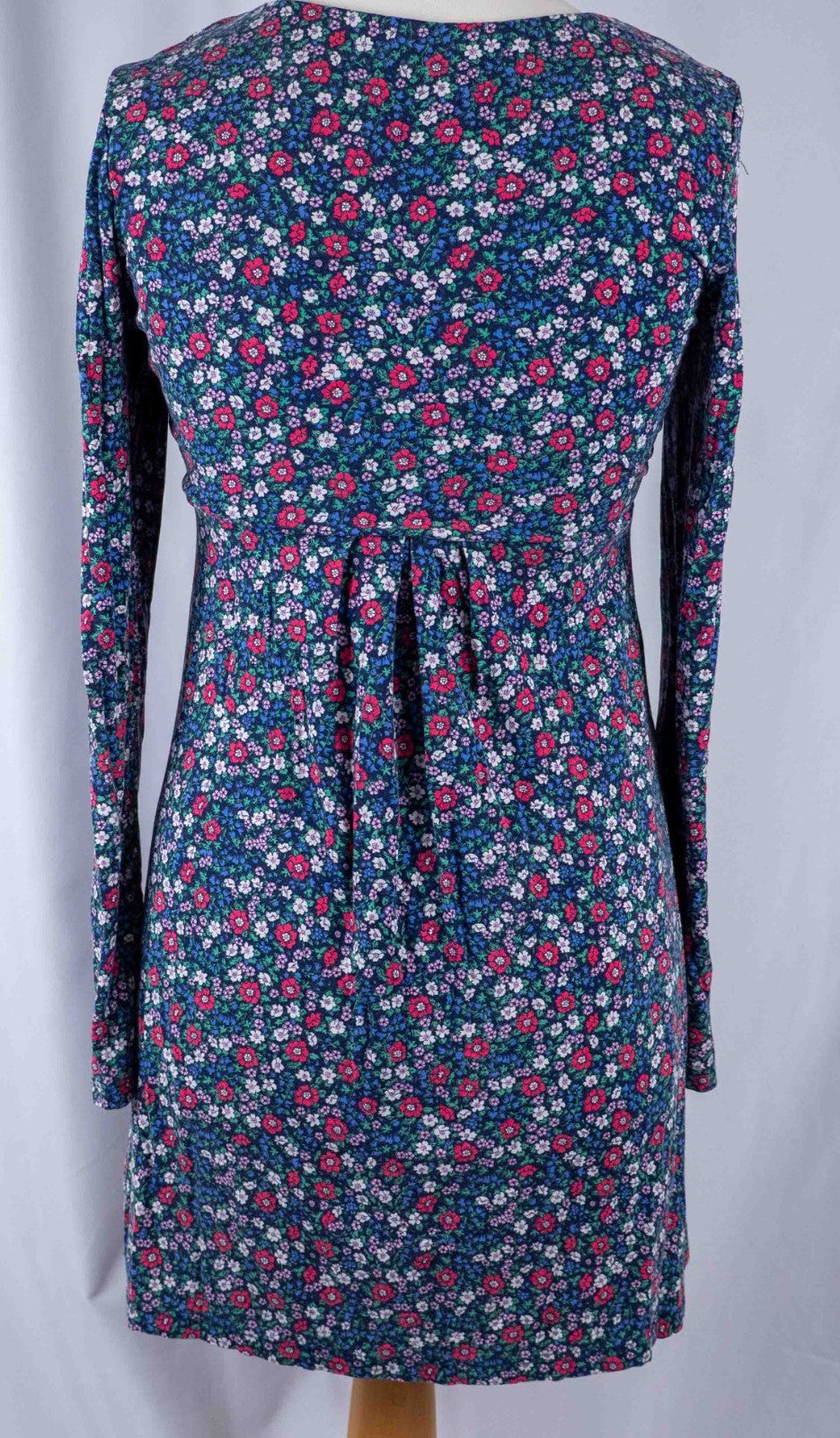 Joules Blue Floral Long Sleeve 8 Dress Pre-Owned