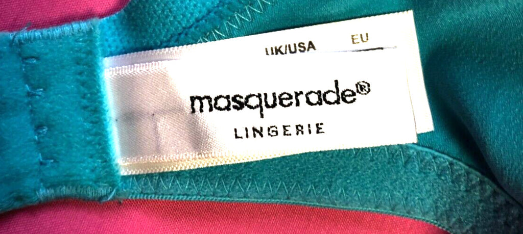 Masquerade Bra 30G Turquoise Balcony Underwired Maia 5221 BNWT