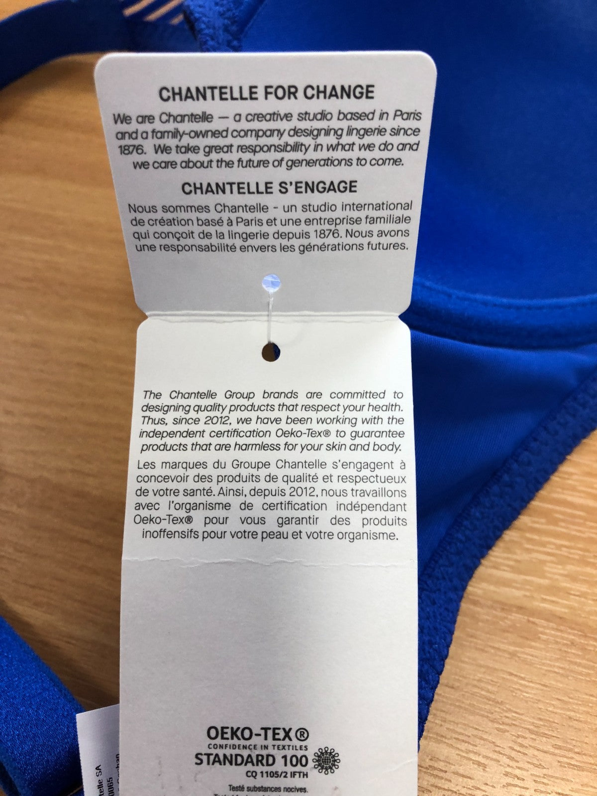 Bra Passionata 32DD Blue Patterned Underwired  BNWT