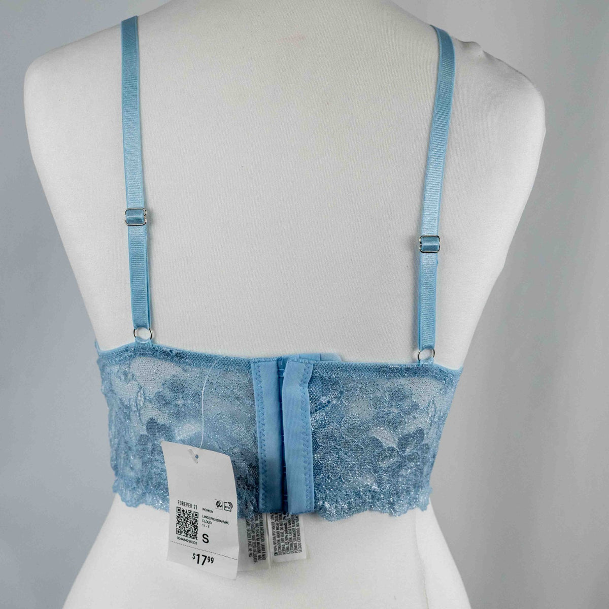 Forever 21 Blue Floral Wired and Padded Bralette Size S | NWT RRP $17.99