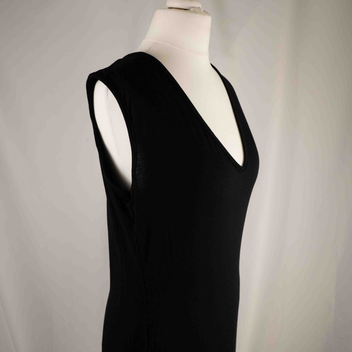 Pretty Little Thing Size 16 Long Black Dress New With Tag