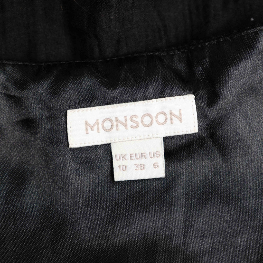 Monsoon Black Sleeveless 10 Dress Pre-Owned