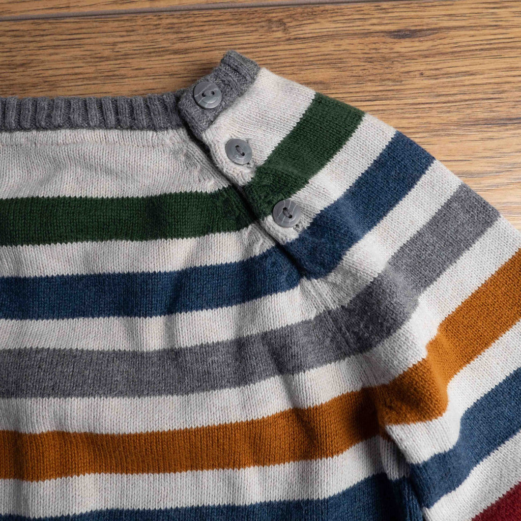 H&amp;M Multi Coloured Striped Long Sleeve 2-3Y Jumper Pre-Owned