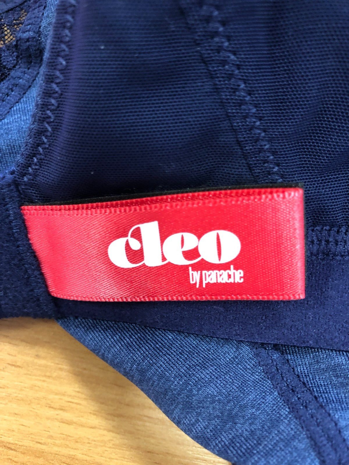 Bralette 32DD Cleo Navy Blue Non-Wired Non Padded