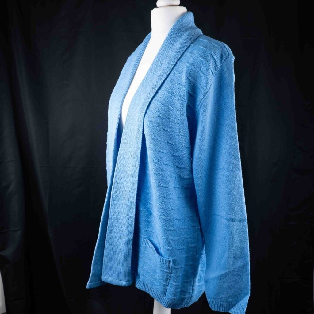 Monique Collection Blue Cardigan Size L/XL NWT
