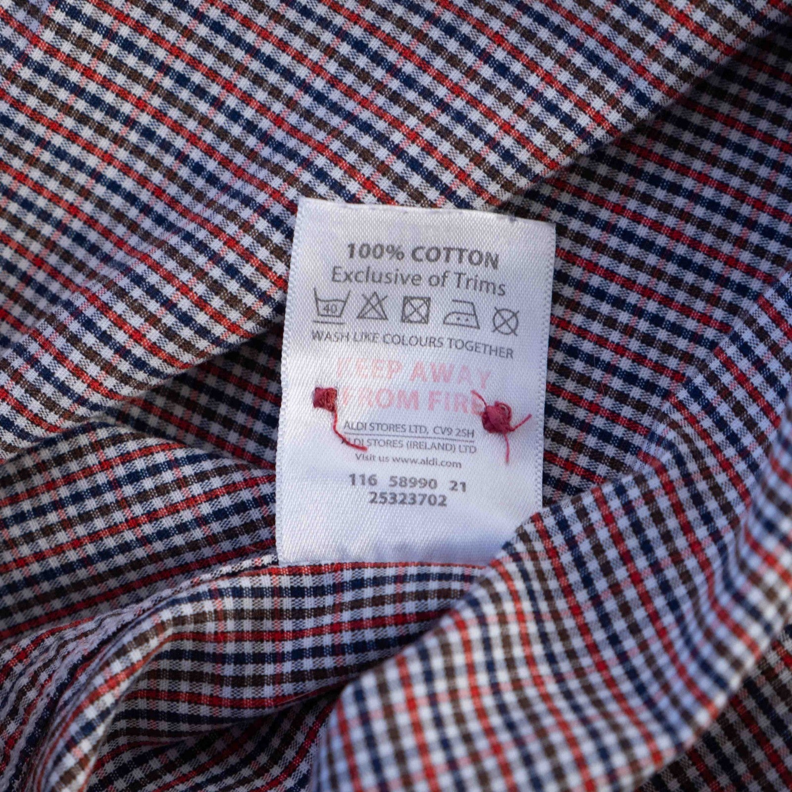 Avenue Blue Checked Short Sleeve Collared Shirt Medium Pre-Owned
