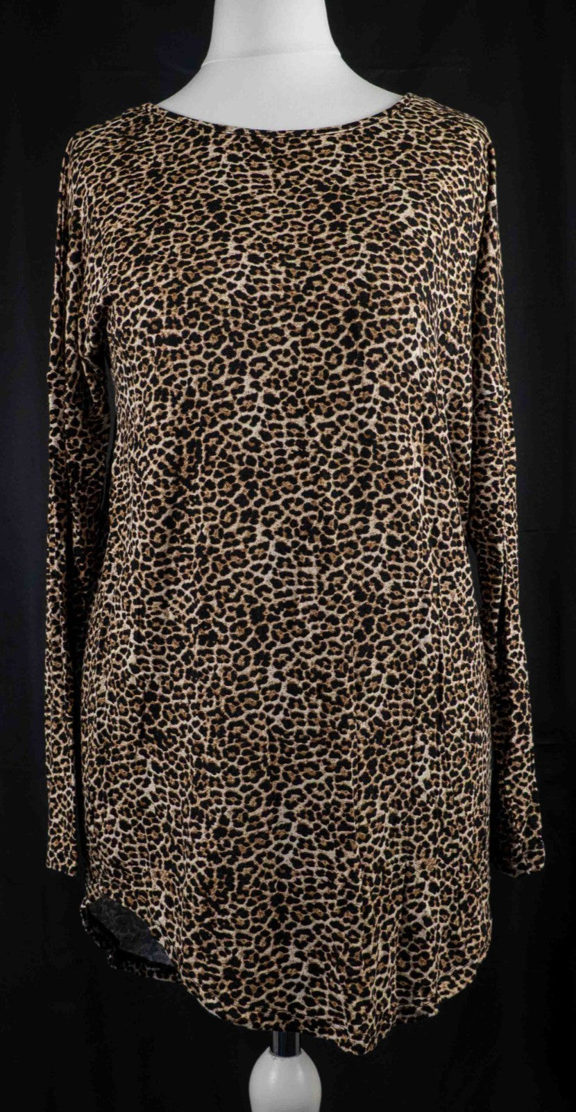 Papaya Leopard Print Long Sleeve S Top Pre-Owned