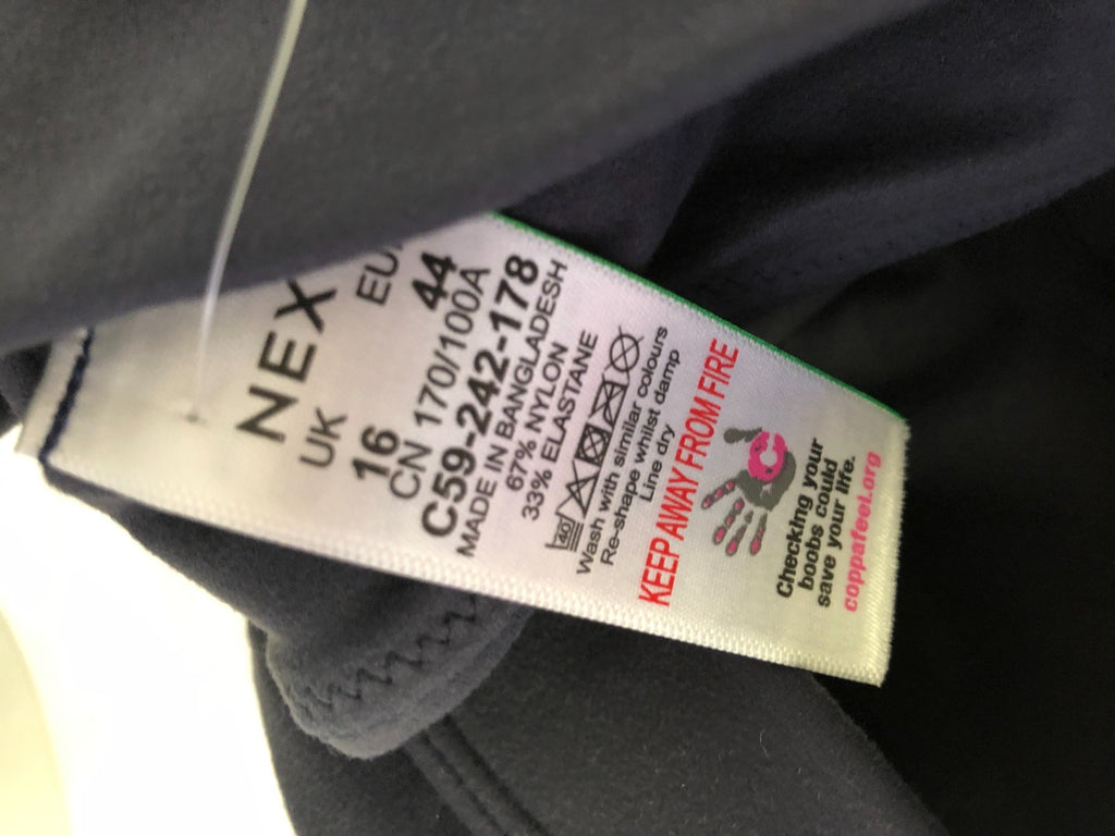 Sports Bra Next Grey UK 16 BNWT