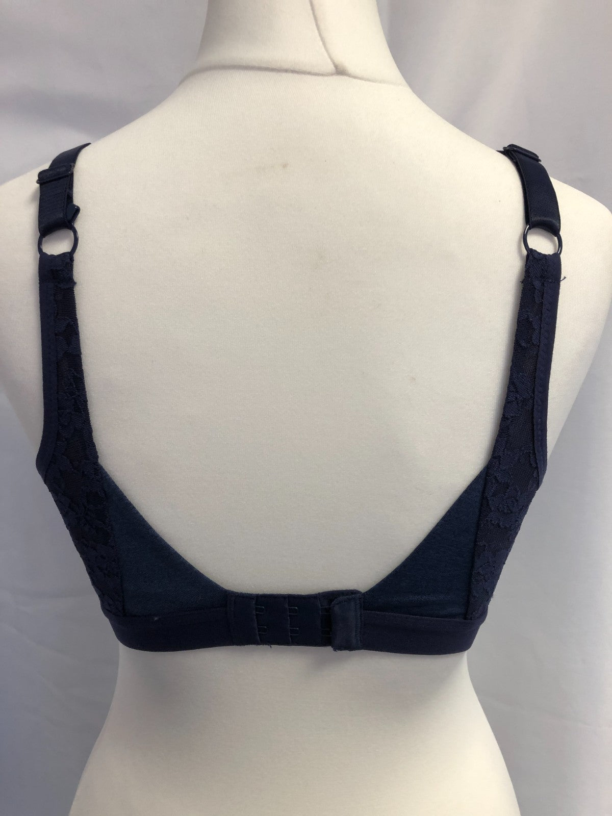 Bralette 32DD Cleo Navy Blue Non-Wired Non Padded