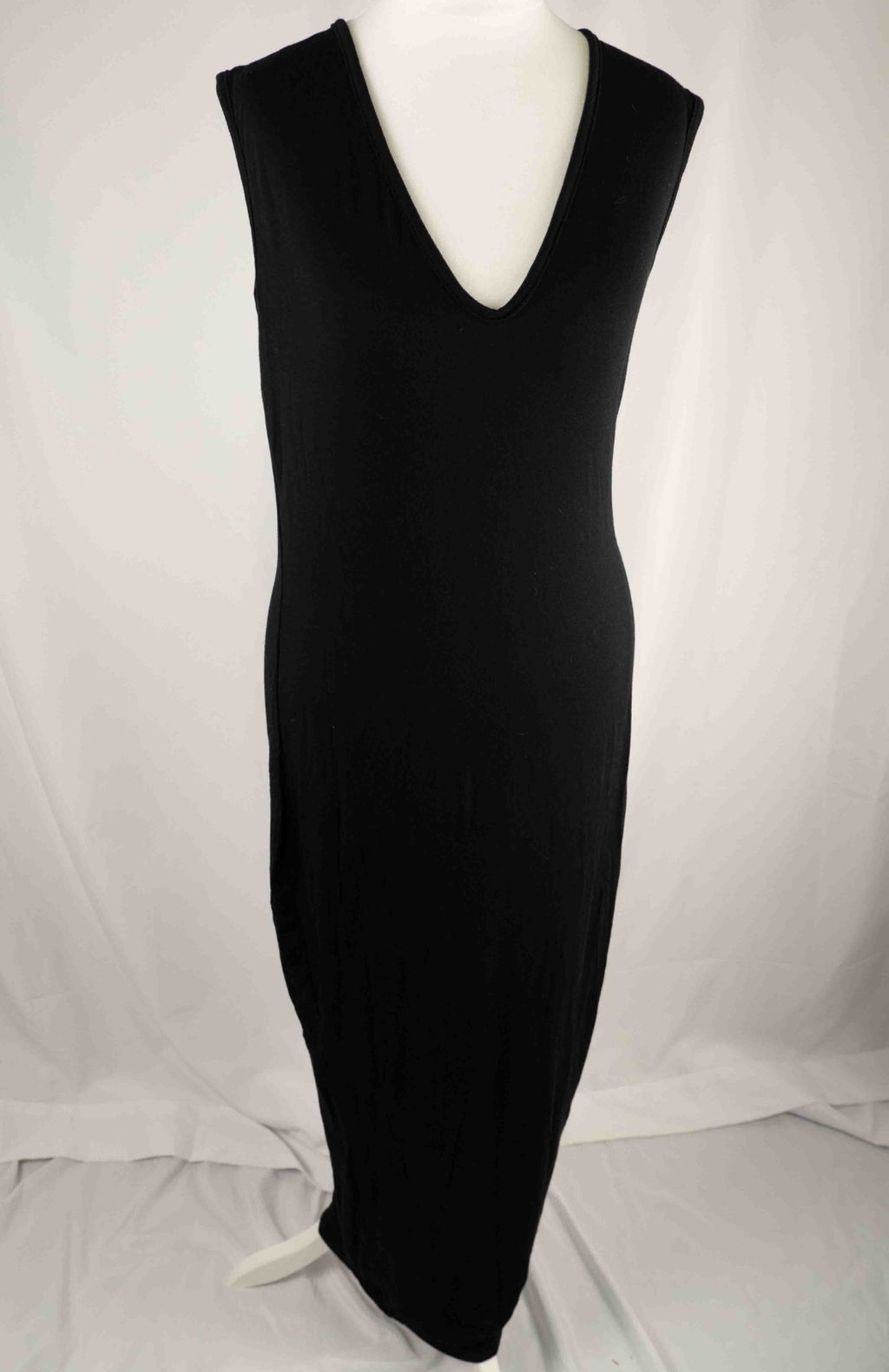 Pretty Little Thing Size 16 Long Black Dress New With Tag