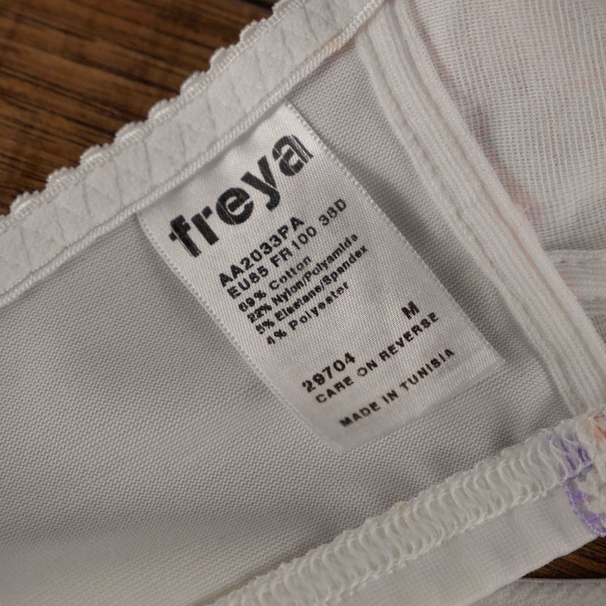Freya White Non Padded Non Wired Floral 38D Nursing Bra New With Tag