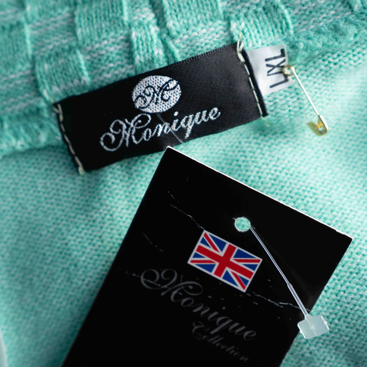 Monique Collection Lime Green Non Buttoned L/XL Cardigan New With Tag RRP £18.00