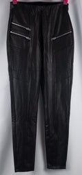 New Look Leather Feel Black Size 10 Jeggings Pre-Owned