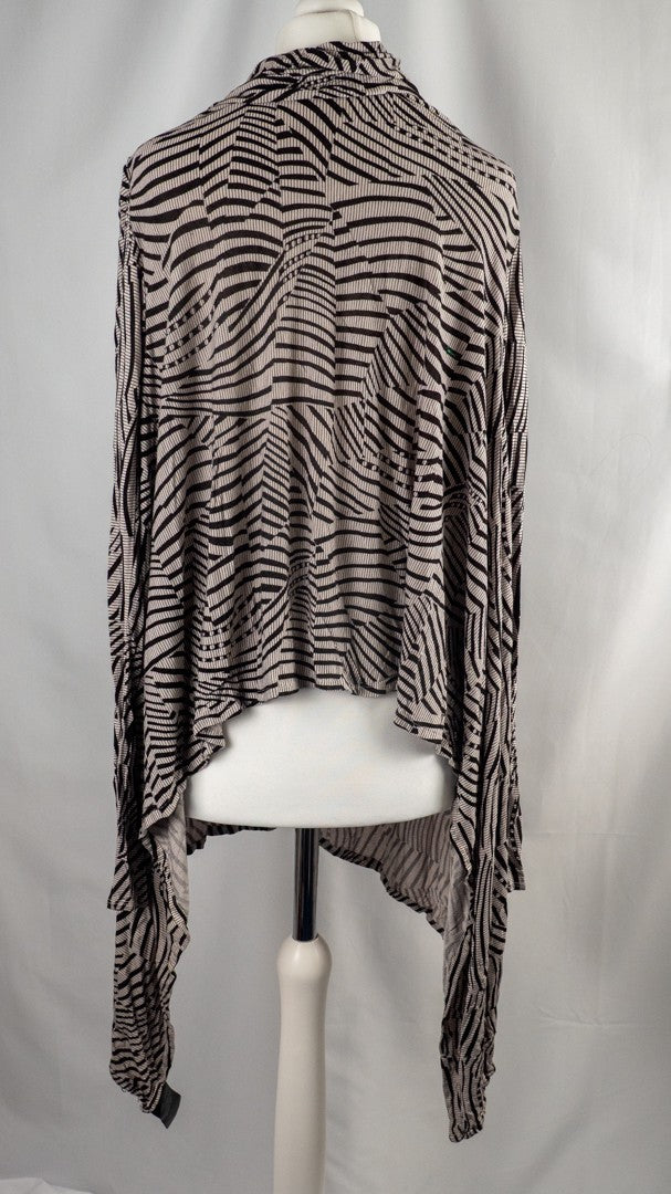 Ted Baker Womens Black and Grey Cardigan Size 2 (UK 10)