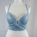 Forever 21 Blue Floral Wired and Padded Bralette Size S | NWT RRP $17.99