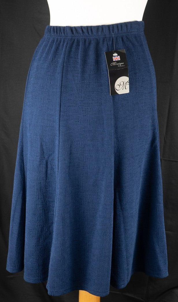 Monqiue Collection Navy Non Patterned Size M/L Skirt New With Tag