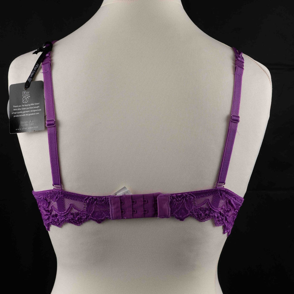 After Eden Bra 38B Purple Balconette  Underwired  Padded  BNWT